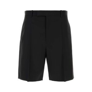Jil Sander Men Black Wool Bermuda Shorts